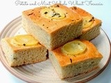 Potao and Mint Whole Wheat Focaccia | Vegan Baking