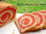 Whole Wheat Beet Swirl Bread (Vegan)