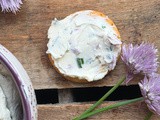 Chive Blossom Cream Cheese Spread