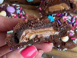 Double Chocolate Caramel Stuffed Cookies