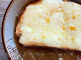 Guinness Onion Soup with Garlic Cheddar Toast