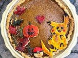 Kawaii Pikachu Pumpkin Pie (Pumpkin Pie with Cream - No Canned Milk!)