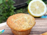 Lemon Poppyseed Muffins with Candied Lemon Peel