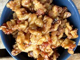 Maple Bacon Candied Walnuts