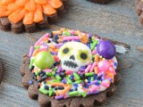 Mexican Hot Chocolate Sugar Skull Cookies #Choctoberfest