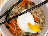 Ramen Bowls with Spinach & Poached Eggs