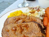 Red Wine Pot Roast with Honey & Thyme: src