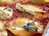 Ricotta Stuffed Shells with Meat Sauce