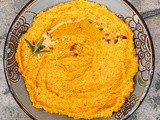 Spicy Rosemary Roasted Carrot Hummus