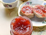 Strawberry-Rhubarb Pie Jam #HandCraftedEdibles