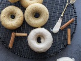 Baked Apple Butter Cake Donuts with Maple Frosting