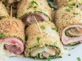 Baked Breaded Zucchini Roll-Ups