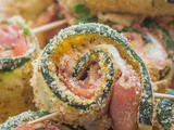 Baked Breaded Zucchini Roll-Ups