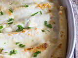 Crepe Cannelloni with Cheese & White sauce