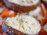 Easy Baked Eggplant Mozzarella Sandwich