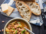 Italian Bean Pancetta Cabbage Soup