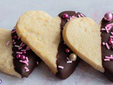 Valentine Chocolate Dipped Cookies