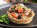 Vegetable Stuffed Parmesan Potato Baskets