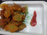 Kothimbir dethachi bhajji |Coriander stem pakora ,pakoda,fritters