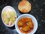 Punjabi Aloo Puri recipe |North indian aloo ki sabji
