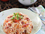 Bak Kwa (pork jerky) Tomato Rice 肉干番茄饭