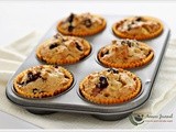 Flourless Blueberry Apple Muffins