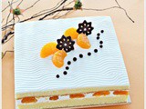 Mandarin Orange Cream Cake 橘子鲜奶油蛋糕