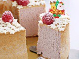 Raspberry Chiffon Cake 覆盆子戚风蛋糕