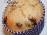 Chocolate Covered Raisin Muffins