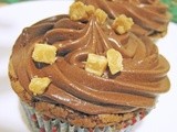 Fudge Cupcakes with Chocolate Sour Cream Frosting