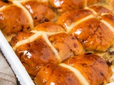 Hot Cross Bun Bread Pudding