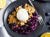 Lemon and Blueberry Crumble