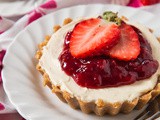 No Bake Strawberry Cheesecakes For Two