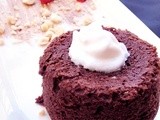 Nutty Chocolate Molten Lava Cake