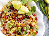 Healthy mung sprouts and sweet corn salad