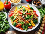 Vegetable Lo Mein: a Tasty Chinese Noodle Dish