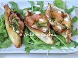 Barchette di pancarrè con salmone e yogurt greco