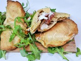 Calzoni in friggitrice ad aria con ricotta e speck