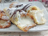 Cannoli di pandoro al mascarpone e nutella