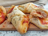 Cannoli di pizza mozzarella e pomodoro