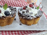 Cestini con pandoro alla crema chantilly