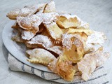 Chiacchiere al limone con mascarpone