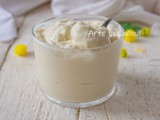 Crema al latte e panna dolce al cucchiaio
