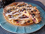 Crostata all’uva e crema pasticcera