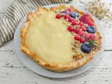 Crostata con crema leggera