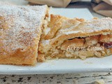 Crostata strudel di mele con sfoglia