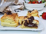 Cubi di sfoglia alla nutella: tortine millefoglie 5 minuti