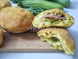 Focaccine veloci speck e zucchine