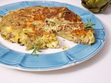 Frittata di carciofi (torta salata con prosciutto e provola)