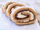 Girelle di biscotto senza cottura con nutella e mascarpone